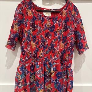 Maeve/ Anthropologie Floral Peplum top
